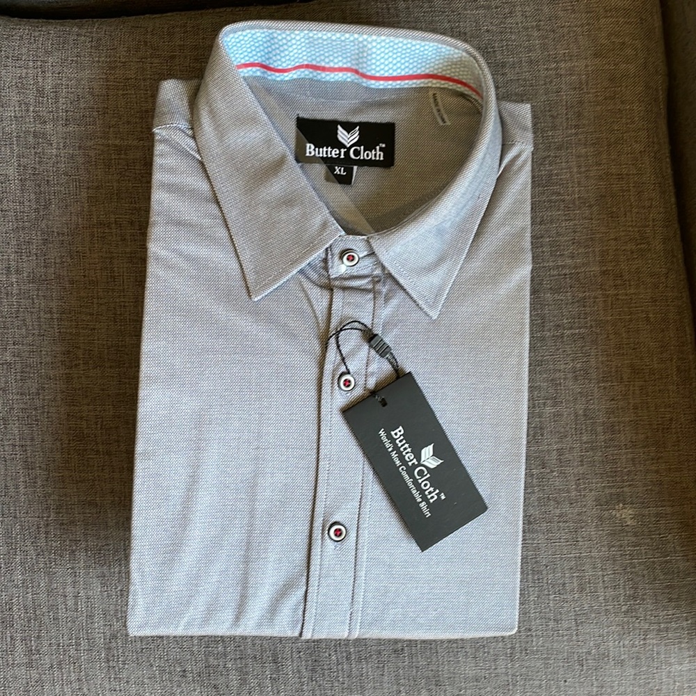 NWT Buttercloth gray XL shirt
